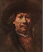 REMBRANDT Harmenszoon van Rijn Little Self-portrait France oil painting artist
